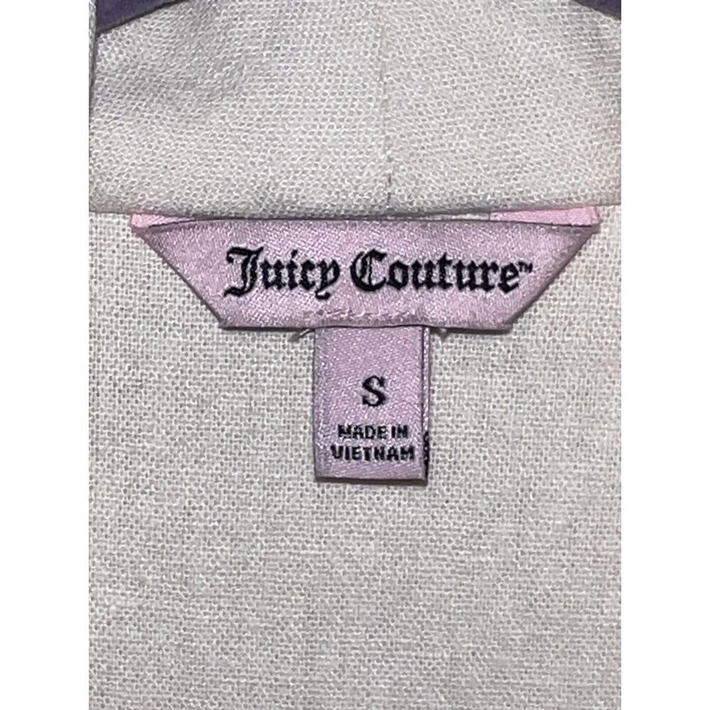 NWT JUICY COUTURE Vest Womens Ivory Linen Blend Cascade Front Pocket Sz S - Picture 10 of 12
